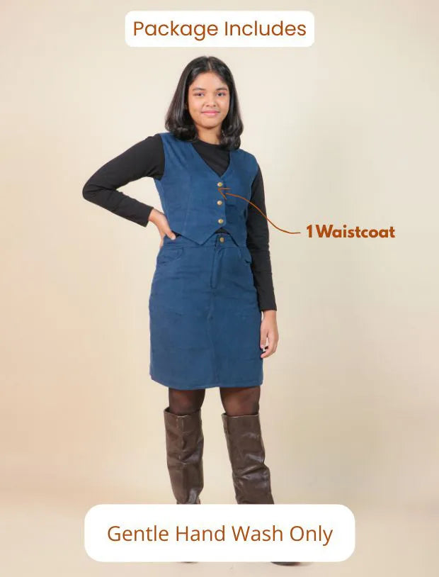 CordyChicWaistcoatforGirlsKids-Tweeny Mini