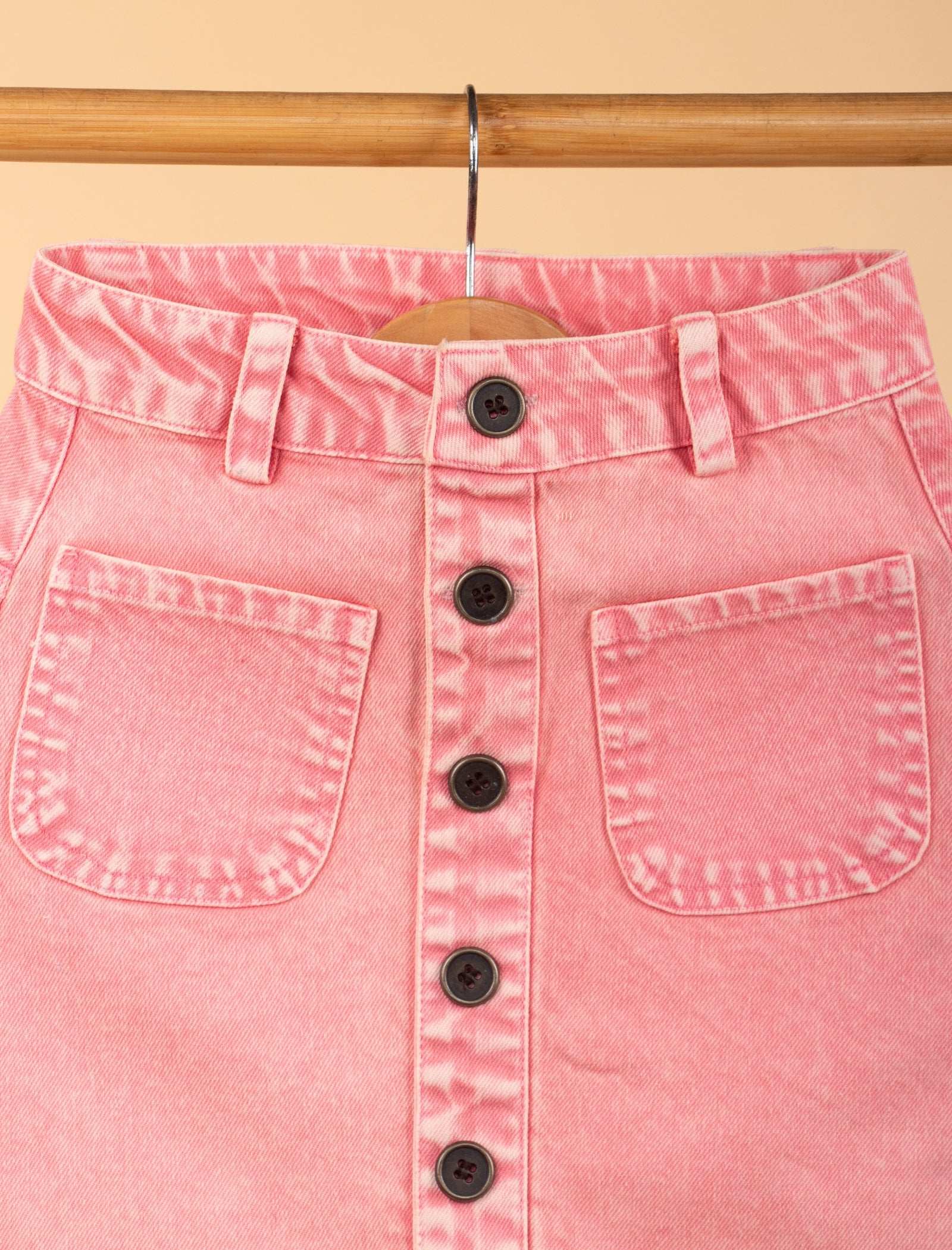 Candy Pop Denim Skirt For Kids Girls (Candy Pink) - Tweeny Mini