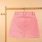 Candy Pop Denim Skirt For Kids Girls (Candy Pink) - Tweeny Mini