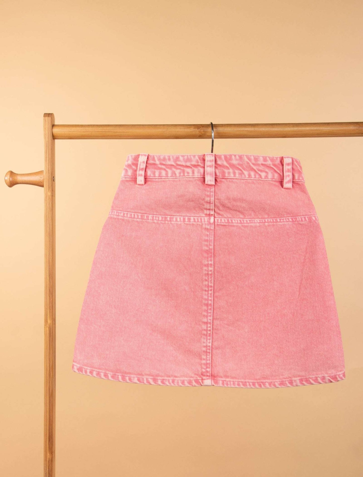 Candy Pop Denim Skirt For Kids Girls (Candy Pink) - Tweeny Mini