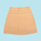 Candy Pop Denim Skirt For Kids Girls (Butterscotch Cream) - Tweeny Mini