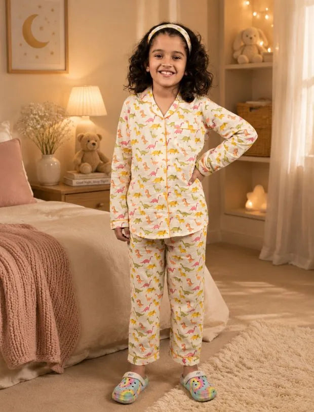 Dinosaur Print Sleepwear for Girls-Tweeny Mini