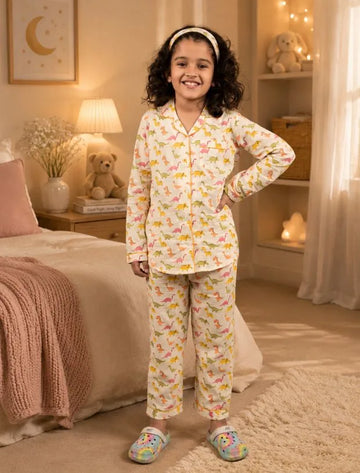 Dinosaur Print Sleepwear for Girls-Tweeny Mini