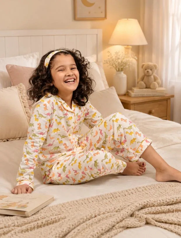 Dinosaur Print Sleepwear for Girls-Tweeny Mini