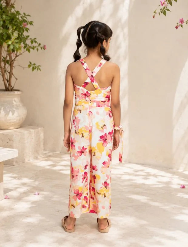 Floral Jumpsuits for Kids  Multi Colour-Tweeny Mini