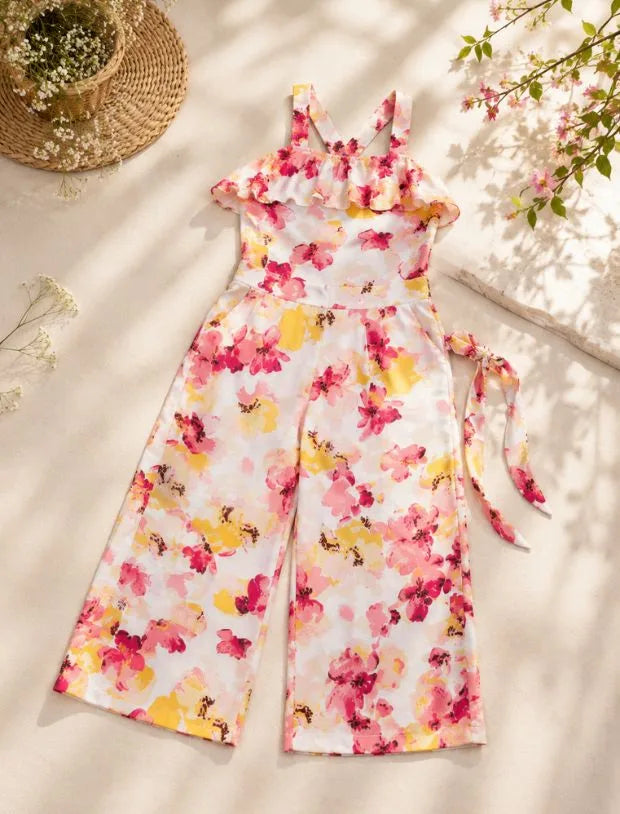 Floral Jumpsuits for Kids  Multi Colour-Tweeny Mini