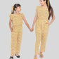 Summer Floral Jumpsuit for Girls Kids (Yellow) - Tweeny Mini