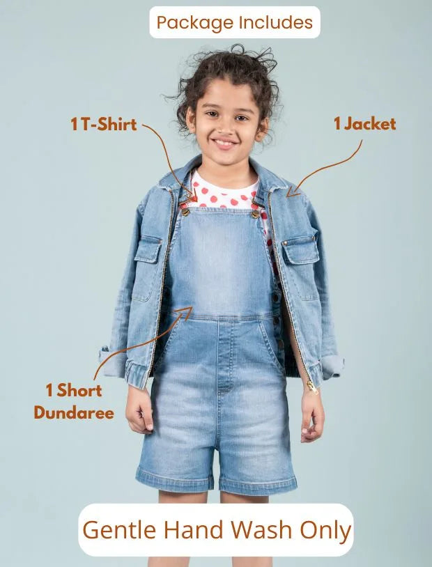 Girls 3 Piece Denim Set-Tweeny Mini