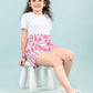 Summer Pure Cotton Kids Girls Striped Shorts (Pink) - Tweeny Mini