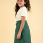 Stylish Girls Top Skirt Set Comfortable Outfit for Kids (Green) - Tweeny Mini