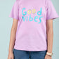 Summer Printed Graphic Tees for Girls Kids (Lavender) - Tweeny Mini