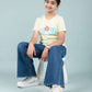 Summer Pure Cotton Graphic Tees for Kids Girls (Lemon Yellow) - Tweeny Mini