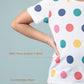 Girls Kids Hand Printed Half Sleeve Cotton T-Shirt (Multi Polka Dot) - Tweeny Mini