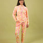 Kids Tie Dye Hoodie for Girls with Jogger Pant (Peach) - Tweeny Mini