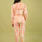 Kids Tie Dye Hoodie for Girls with Jogger Pant (Peach) - Tweeny Mini