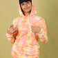Kids Tie Dye Hoodie for Girls with Jogger Pant (Peach) - Tweeny Mini