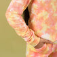 Kids Tie Dye Hoodie for Girls with Jogger Pant (Peach) - Tweeny Mini