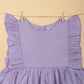 Premium Infant Cotton Frock Dress for Baby Girls with Headband (Lilac) - Tweeny Mini