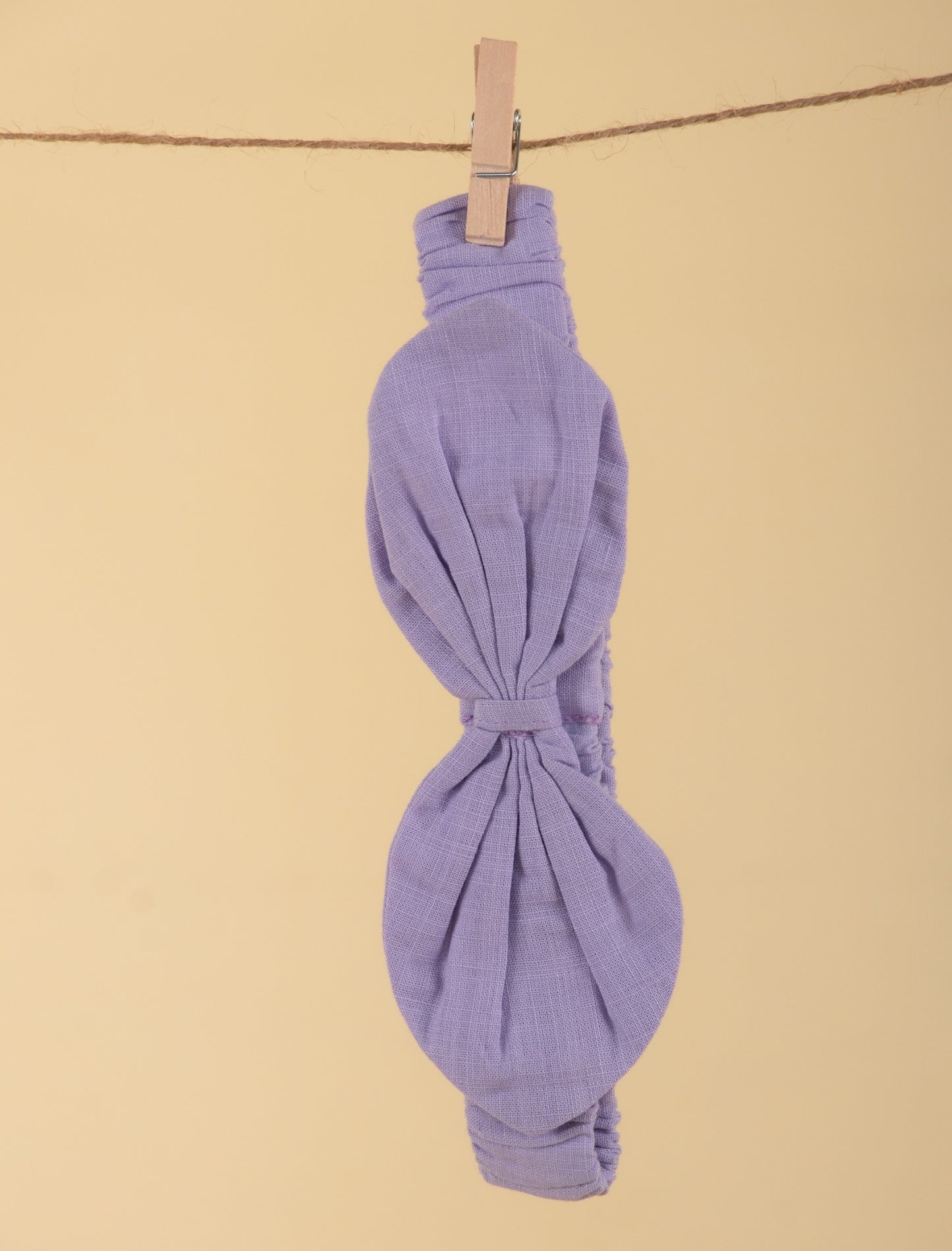 Premium Infant Cotton Frock Dress for Baby Girls with Headband (Lilac) - Tweeny Mini