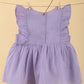 Premium Infant Cotton Frock Dress for Baby Girls with Headband (Lilac) - Tweeny Mini