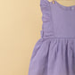 Premium Infant Cotton Frock Dress for Baby Girls with Headband (Lilac) - Tweeny Mini