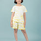 Tie-Dye Kids Summer Co-ord Set (Yellow) - Tweeny Mini