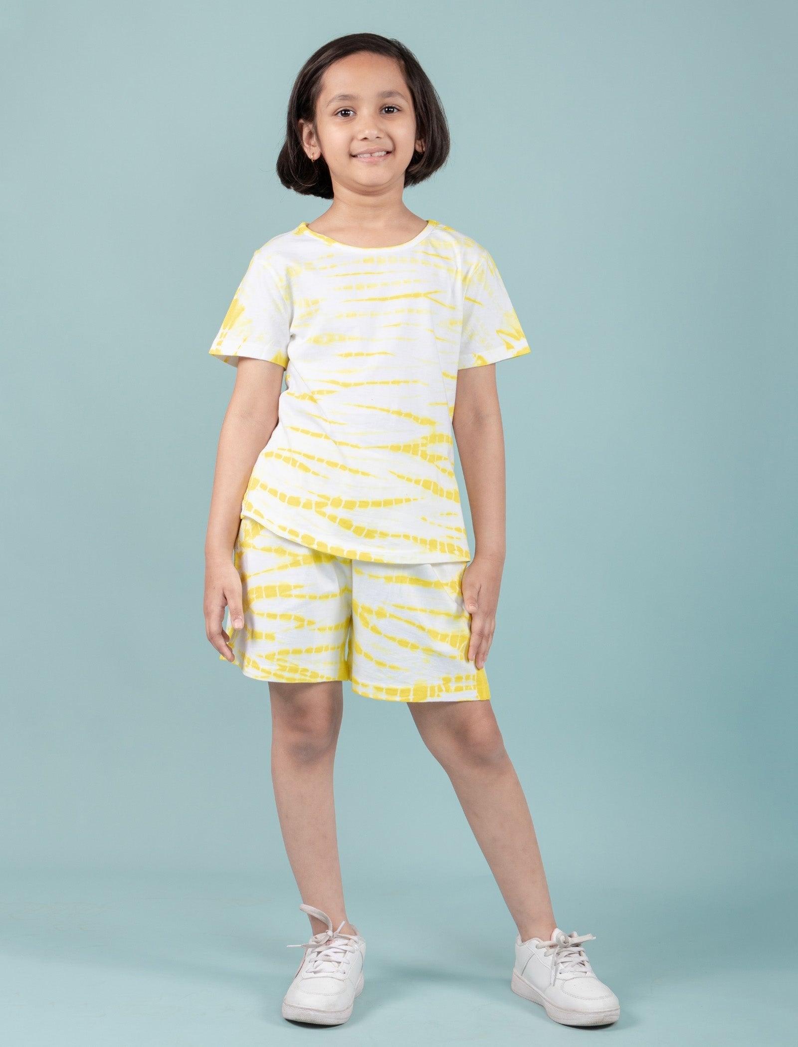 Tie-Dye Kids Summer Co-ord Set (Yellow) - Tweeny Mini