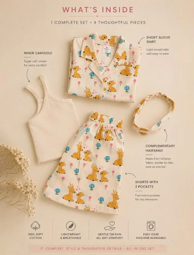 Mommy Deer Nightsuit-Tweeny Mini