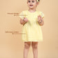Newborn Baby Summer Frock for Infant Girls with Headband and Bloomer (Lemon Yellow) - Tweeny Mini