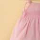 Newborn Baby Girl Frock with Matching Headband and Bloomer Set (Baby Pink) - Tweeny Mini