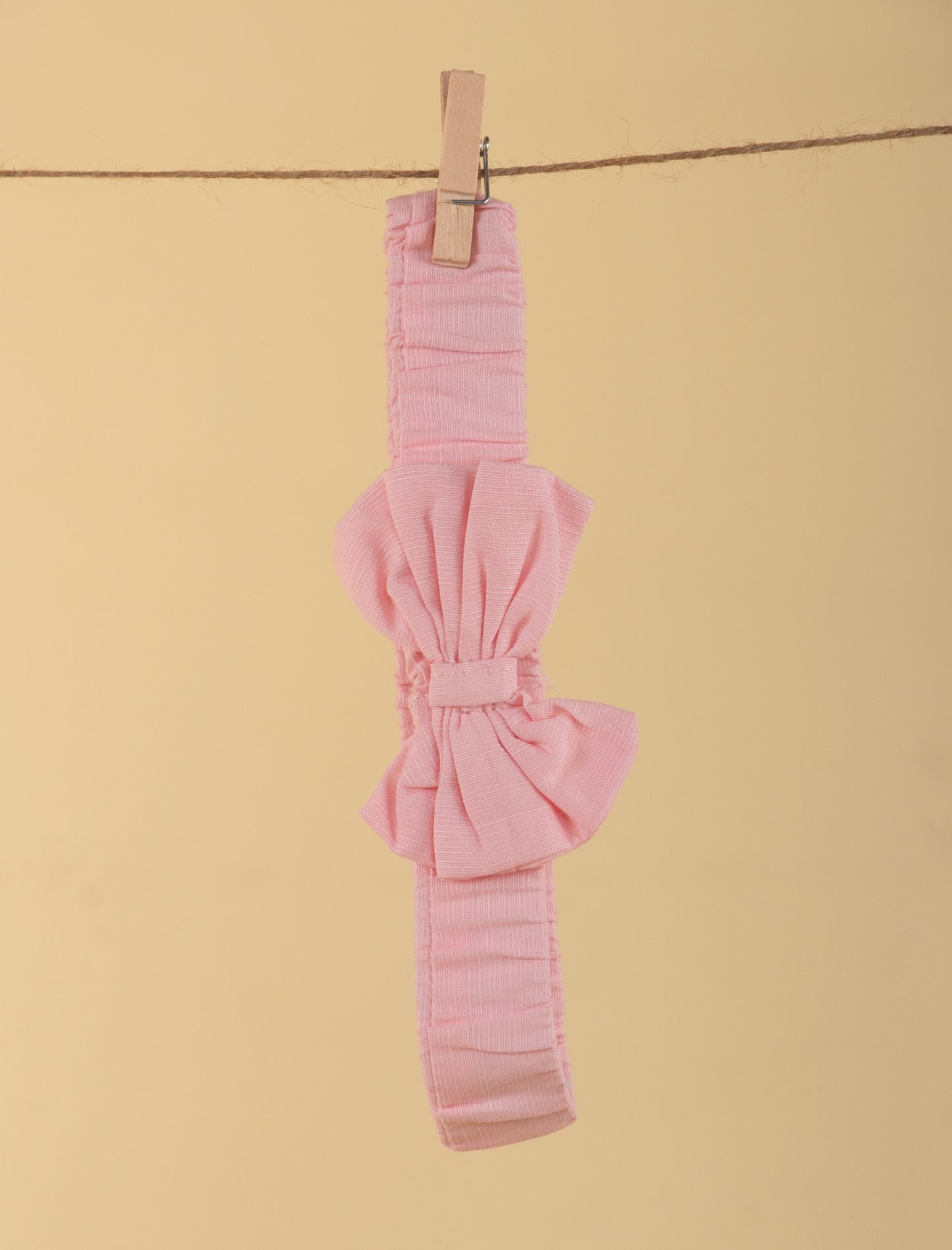 Newborn Baby Girl Frock with Matching Headband and Bloomer Set (Baby Pink) - Tweeny Mini