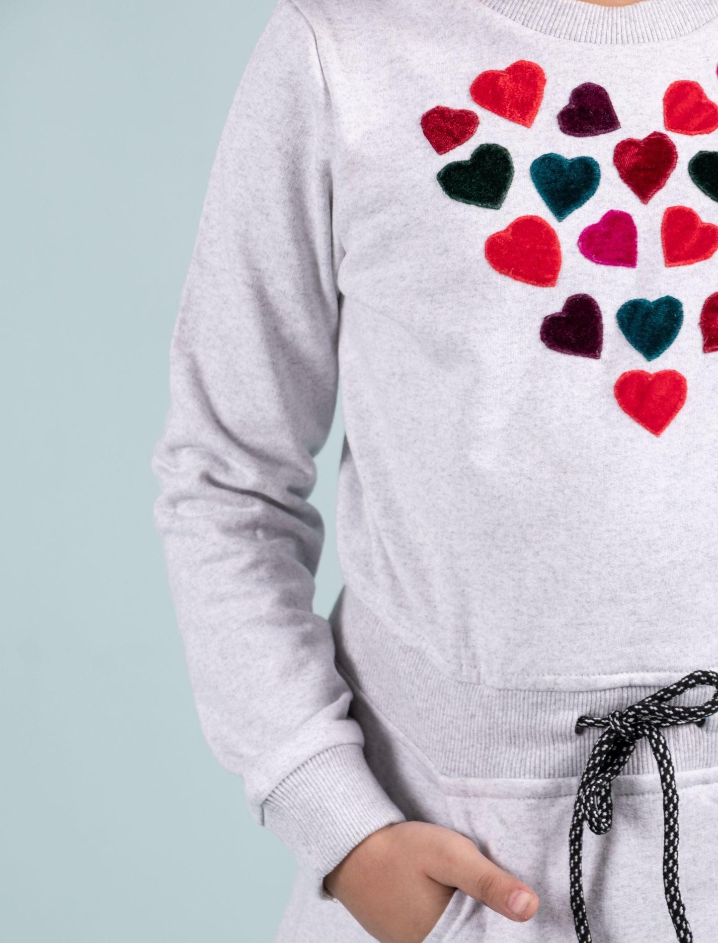 Pure Cotton Fleece Winter Sweatshirt Dress for Girls Kids (Grey) - Tweeny Mini