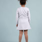 Pure Cotton Fleece Winter Sweatshirt Dress for Girls Kids (Grey) - Tweeny Mini