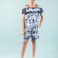 Trendy Romper Tie Dye Dress Kids Girls (Blue) - Tweeny Mini