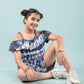 Trendy Romper Tie Dye Dress Kids Girls (Blue) - Tweeny Mini
