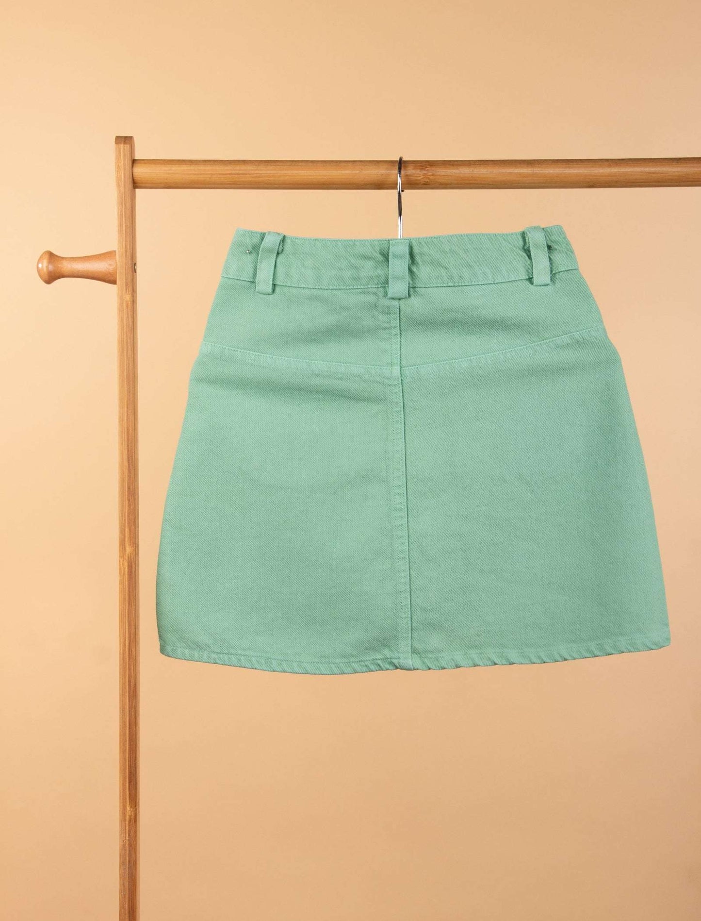 Candy Pop Denim Skirt For Girls Kids (Mint Green) - Tweeny Mini