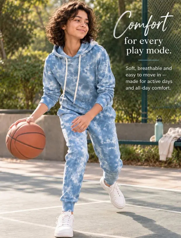 Sky fleece Hoodies -Tweeny Mini