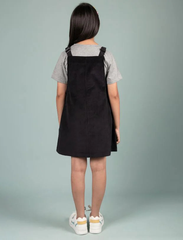Sleevless pinafore dress for girls-Tweeny Mini