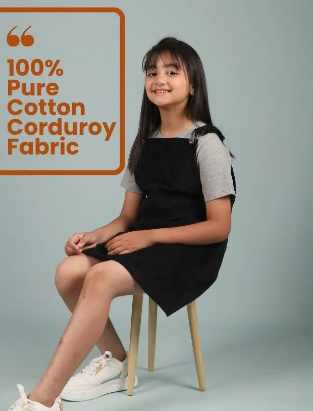 Sleevless pinafore dress for girls-Tweeny Mini