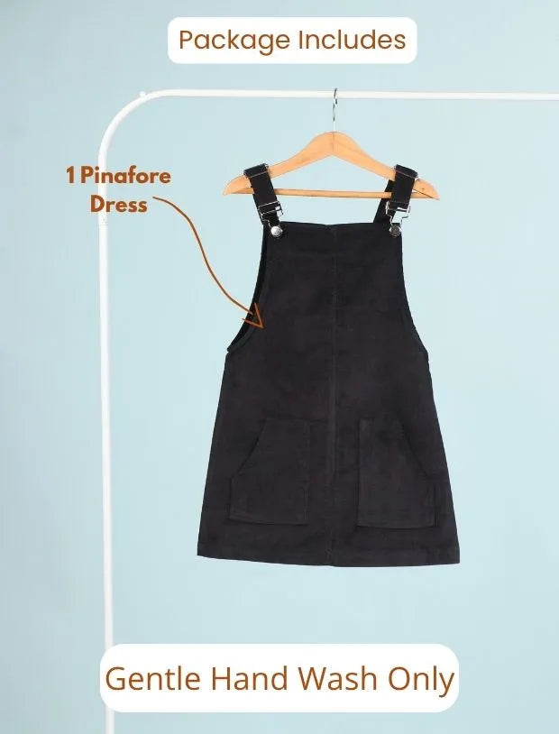 Sleevless pinafore dress for girls-Tweeny Mini