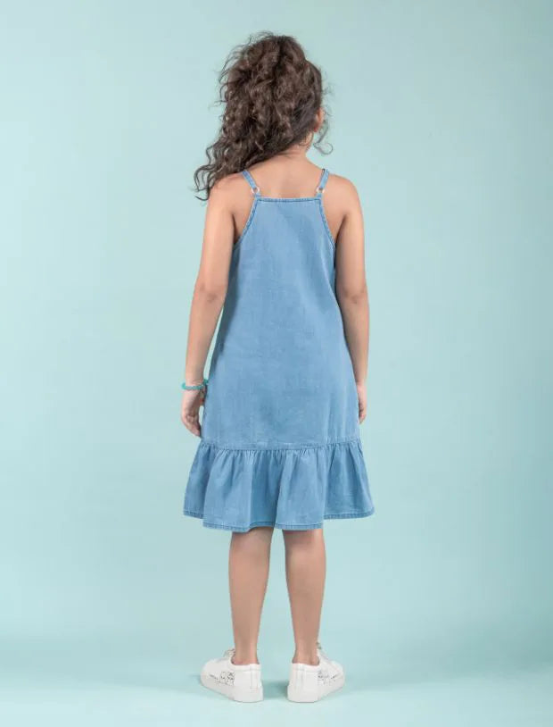 Strappy Denim Pinafore without T shirt-Tweeny Mini