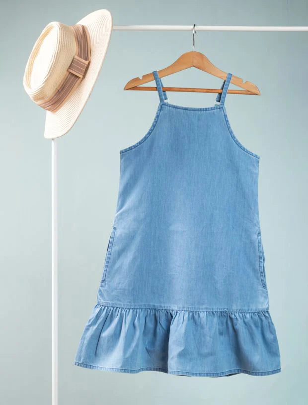 Strappy Denim Pinafore without T shirt-Tweeny Mini