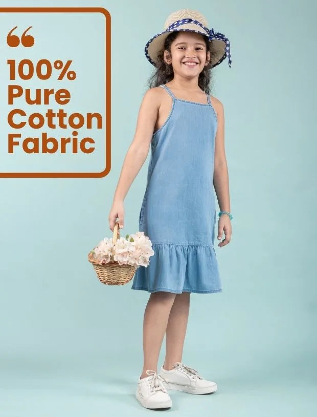 Strappy Denim Pinafore without T shirt-Tweeny Mini