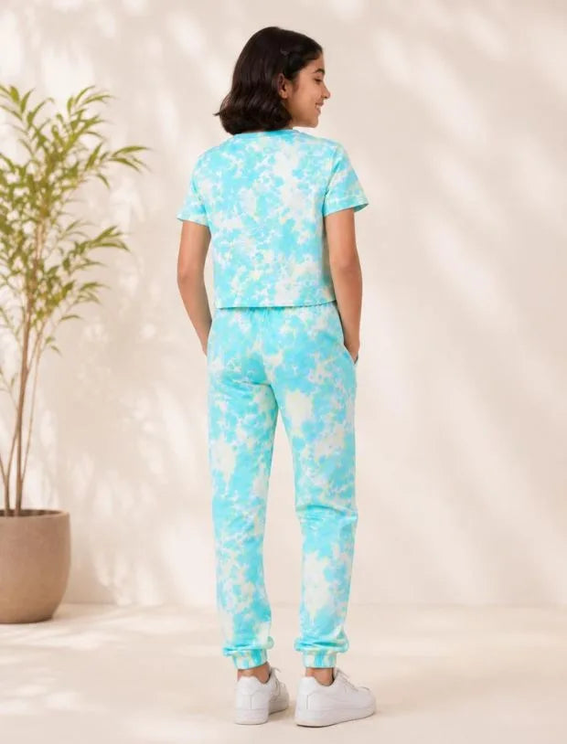 Stylish Summer Tie-Dye Joggers Co-ord Set Kids Girls-Tweeny Mini