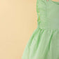 Pure Cotton Summer Frock for Baby Girl with Matching Headband (Seafoam Green) - Tweeny Mini
