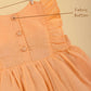 Pure Cotton Summer Dress for Baby Girl with Matching Headband (Sunbeam Orange) - Tweeny Mini