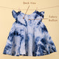 Tie-Dye Cotton Summer Dress for Infants Baby Girls (Blue) - Tweeny Mini