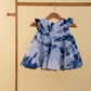 Tie-Dye Cotton Summer Dress for Infants Baby Girls (Blue) - Tweeny Mini