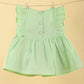 Pure Cotton Summer Frock for Baby Girl with Matching Headband (Seafoam Green) - Tweeny Mini