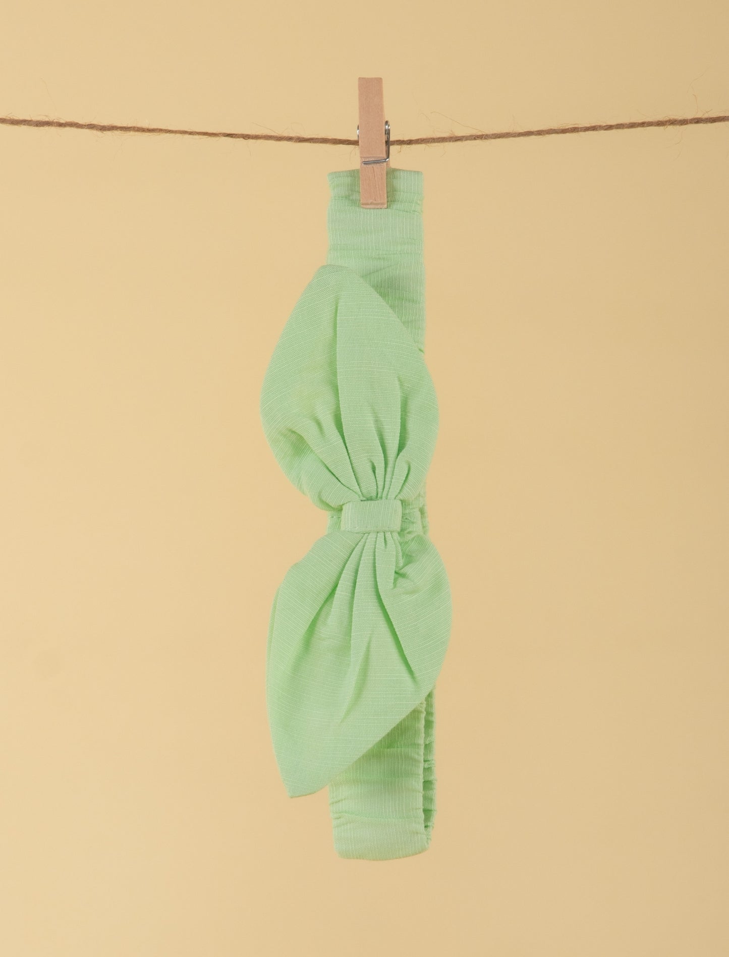 Pure Cotton Summer Frock for Baby Girl with Matching Headband (Seafoam Green) - Tweeny Mini